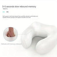 Portable Memory Foam Neck Massage Pillow