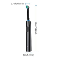 Rechargeable Rotating Electric Toothbrush with 4 Heads