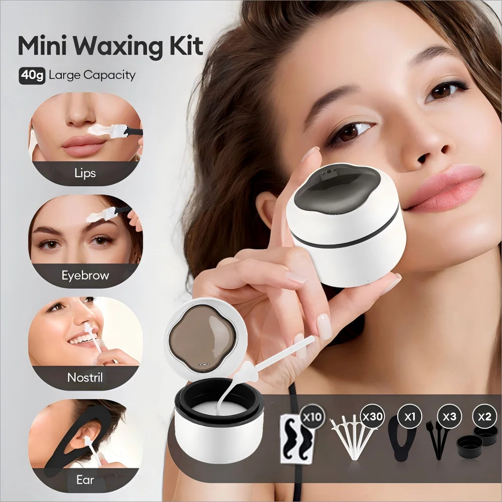 Portable Mini Wax Heater Kit for Painless Hair Removal