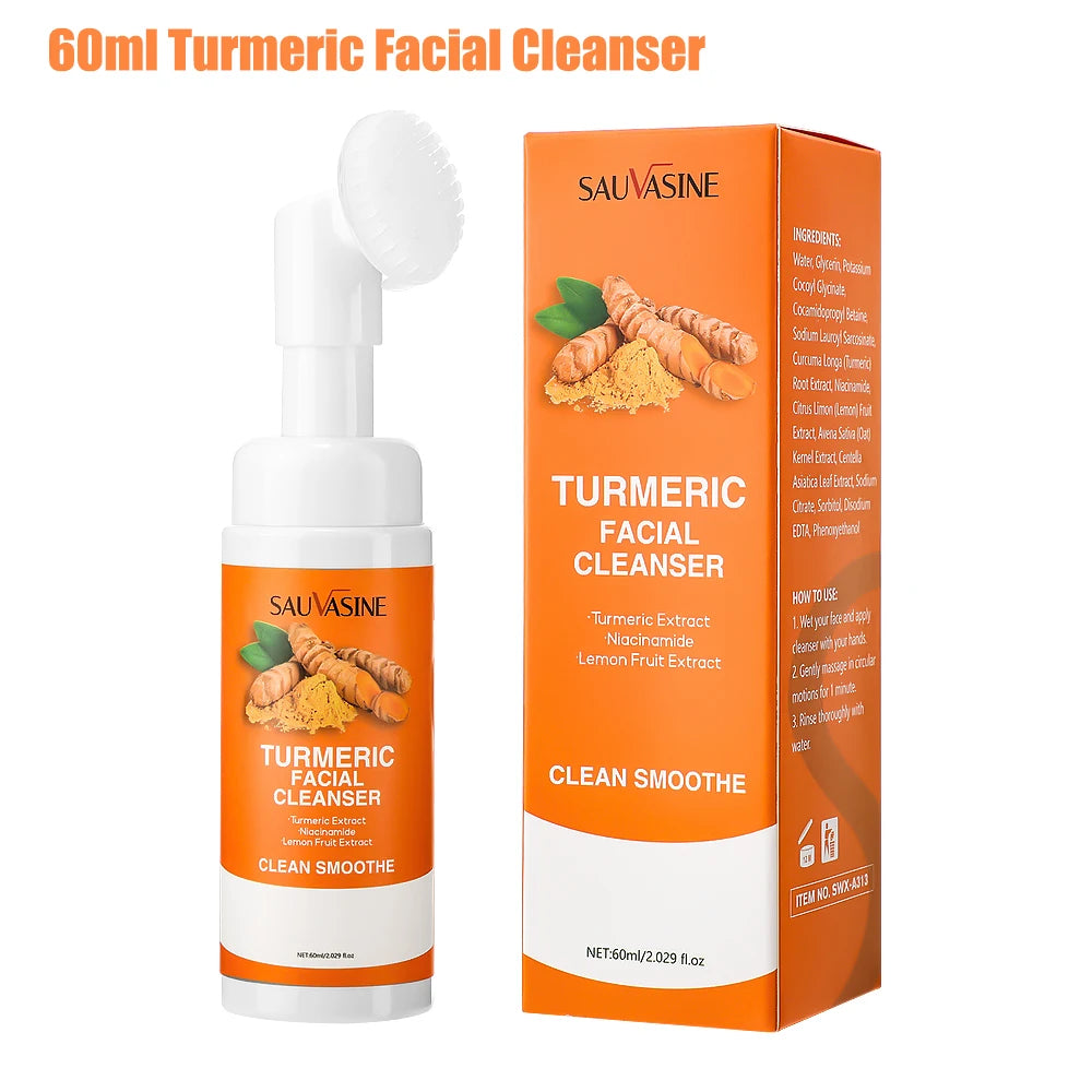 Turmeric and Kojic Acid Brightening Face Cleanser and Pad Set - 19