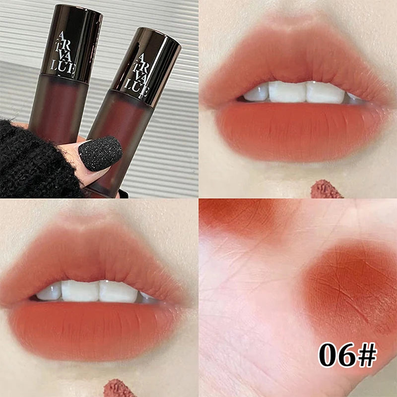 Matte Velvet Lip Glaze for Long-Lasting Soft Mist Finish - 18