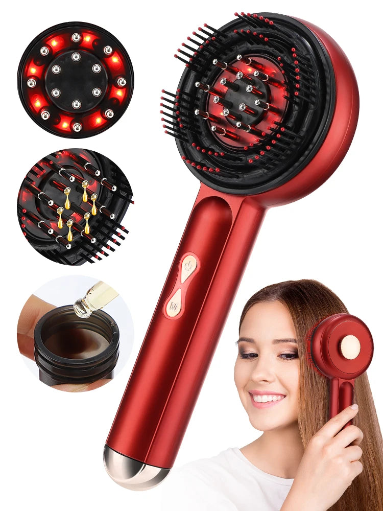 Electric Scalp Massager and Hair Serum Applicator Comb - 36