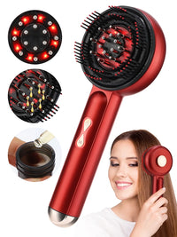 Electric Scalp Massager and Hair Serum Applicator Comb