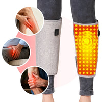 Red Light Therapy Calf Massager with Heat and Vibration