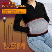 2-in-1 Electric Heated Abdomen and Hand Warming Belt