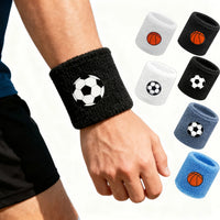 Sports Sweat-Absorbent Wristbands for Basketball and Soccer