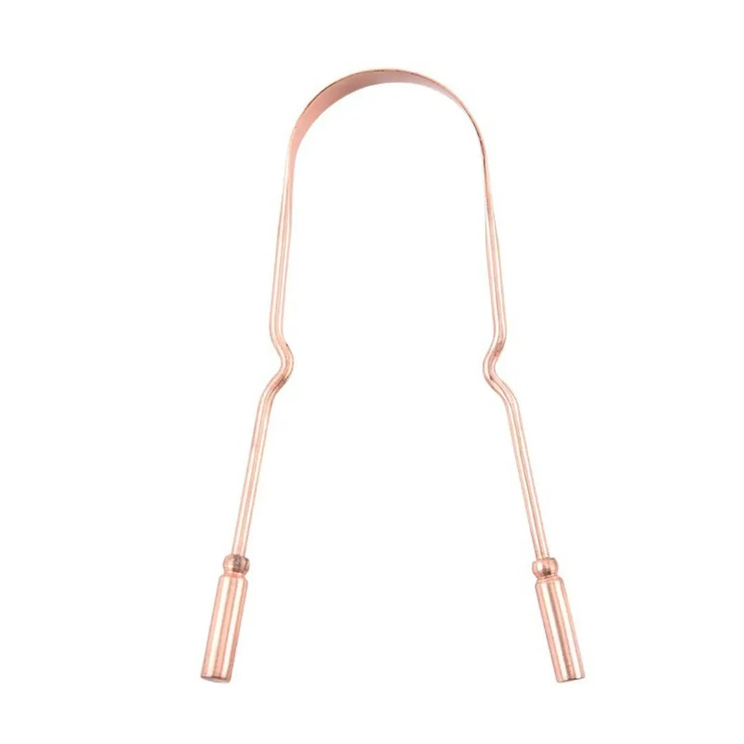 Pure Copper Tongue Scraper for Fresh Breath and Oral Hygiene - 16