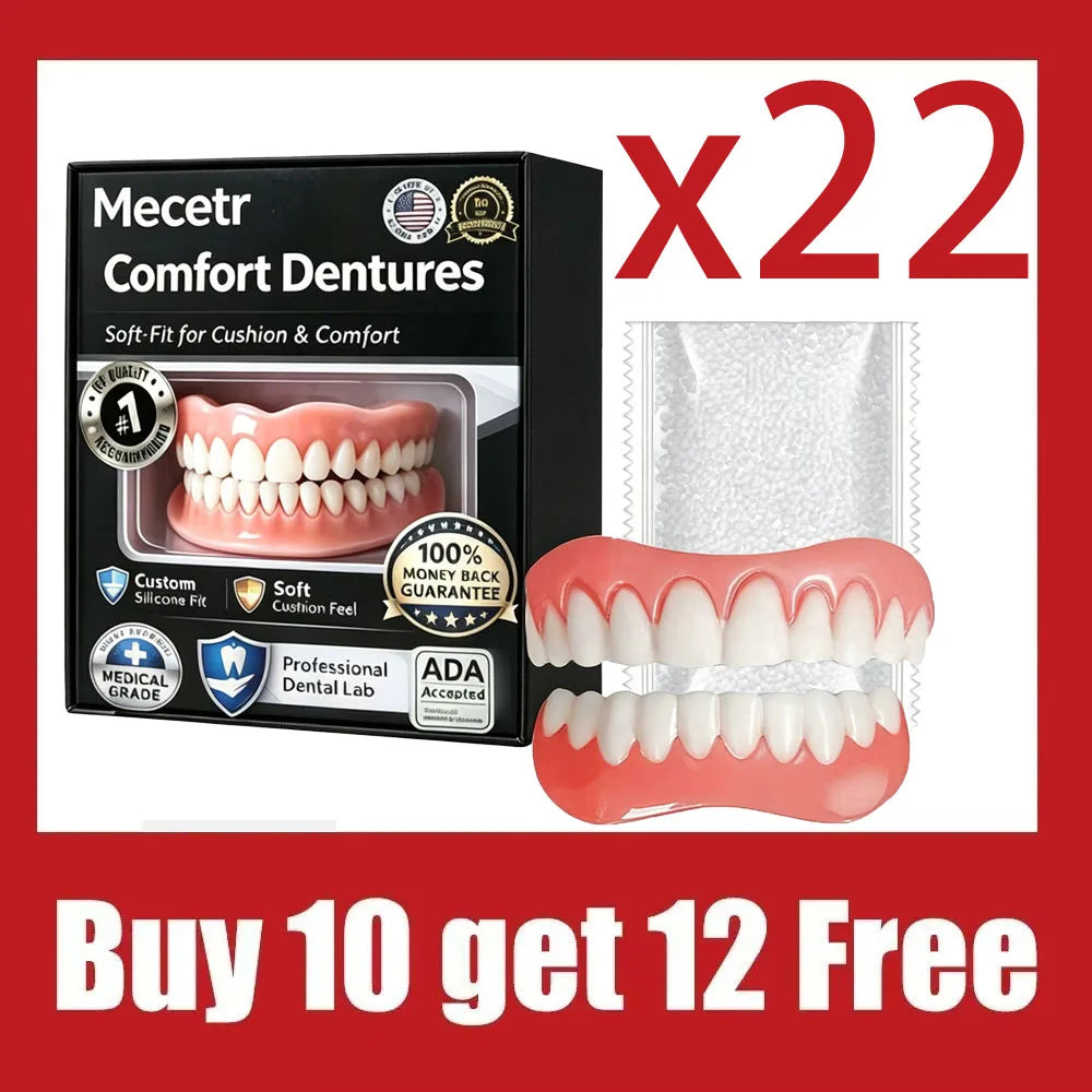Instant Comfort Fit Cosmetic Dentures for Natural Smile - 8
