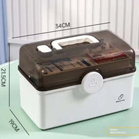 3-Layer Portable Family First Aid Storage Box
