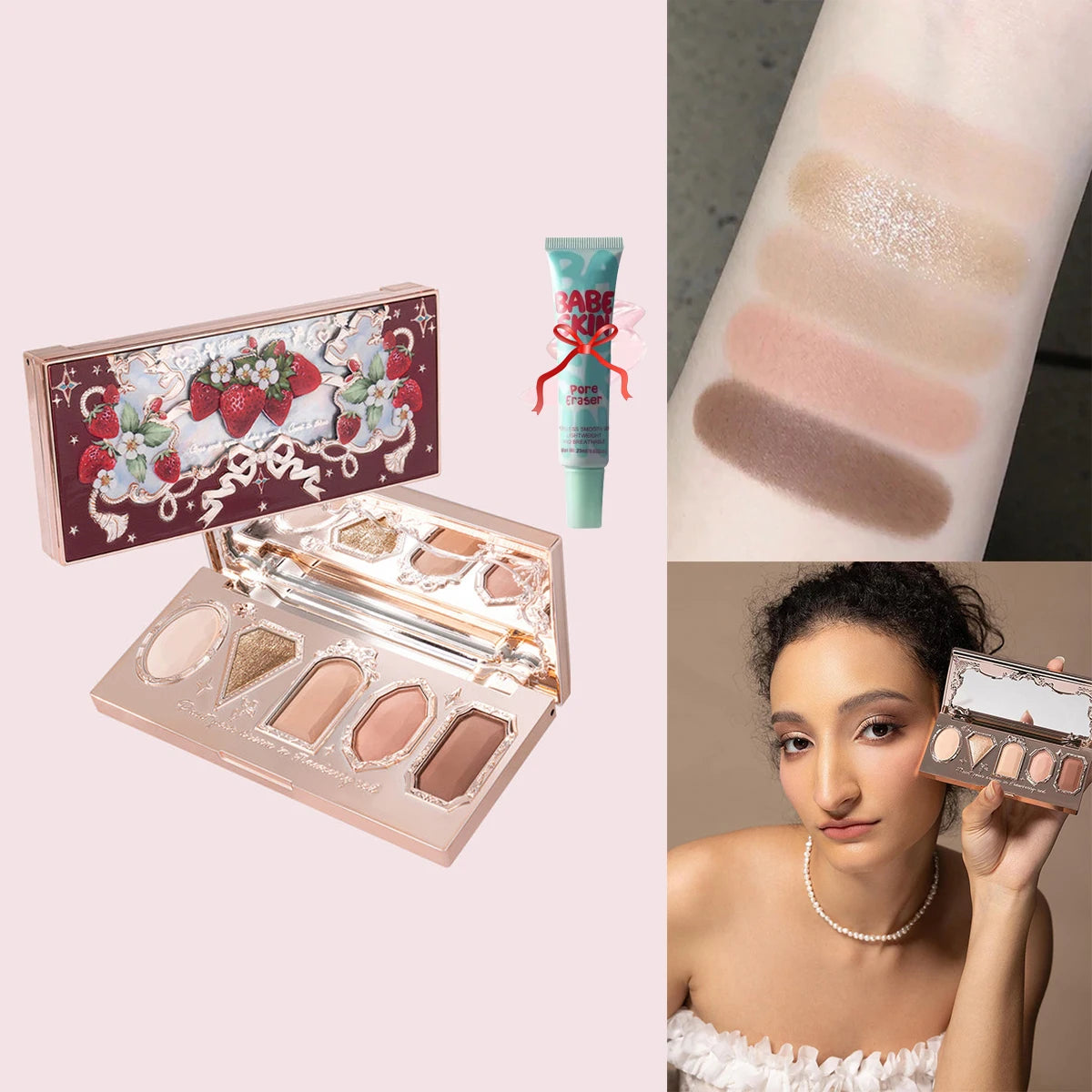 8-Color Chocolate Themed Eyeshadow Palette - 34