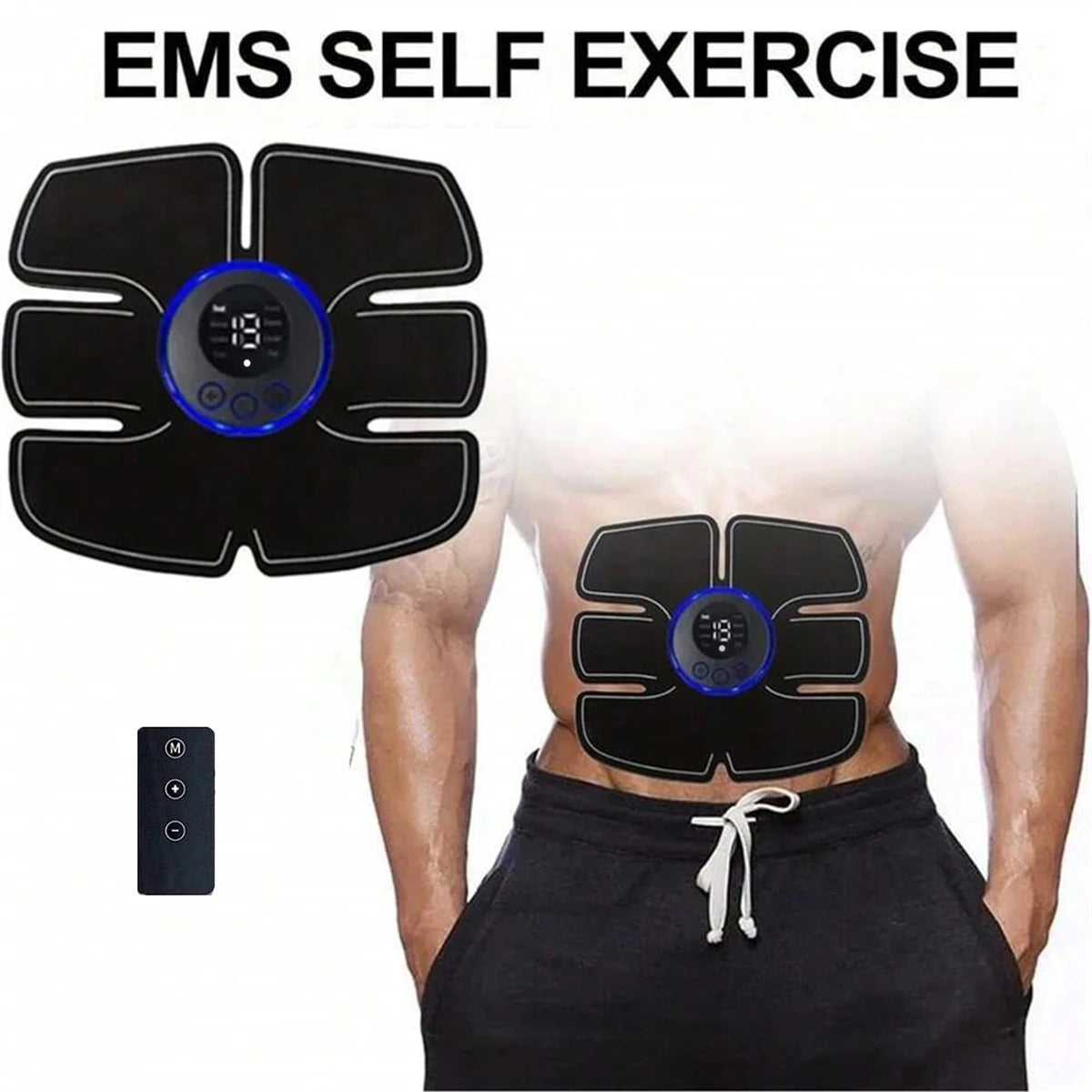 Wireless Rechargeable EMS Muscle Stimulator Toner - 9