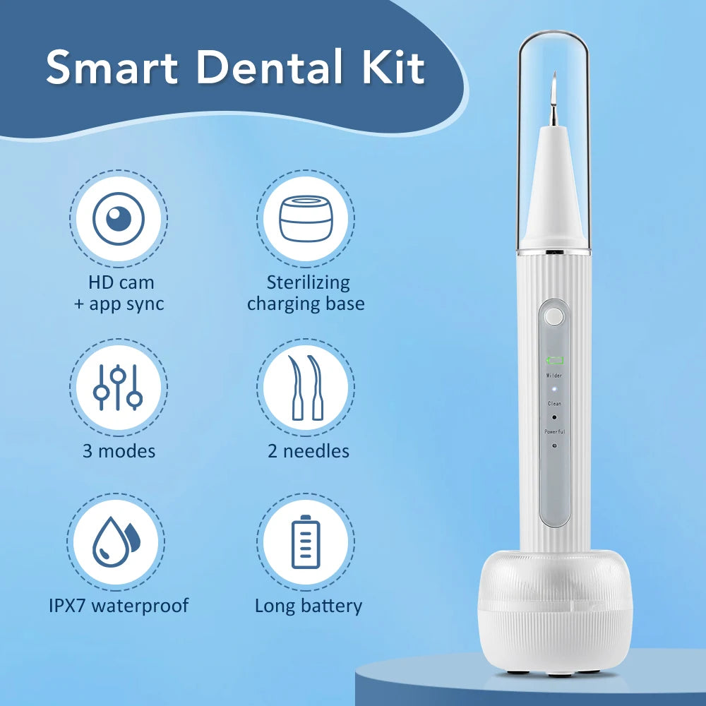 Visual Ultrasonic Tooth Plaque and Tartar Remover - 6