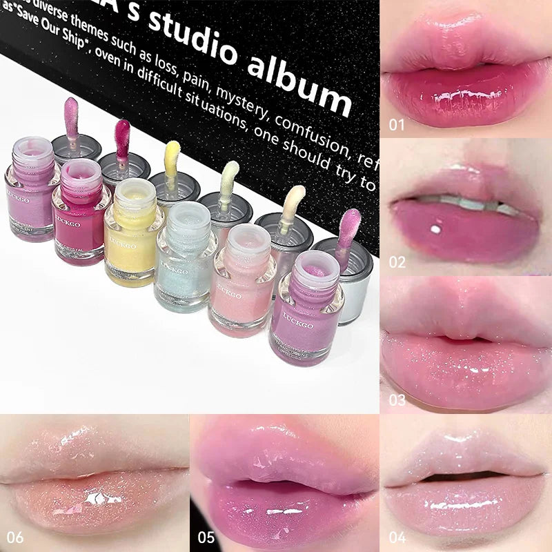 Hydrating Crystal Mirror Lip Gloss for Long-Lasting Shine - 1