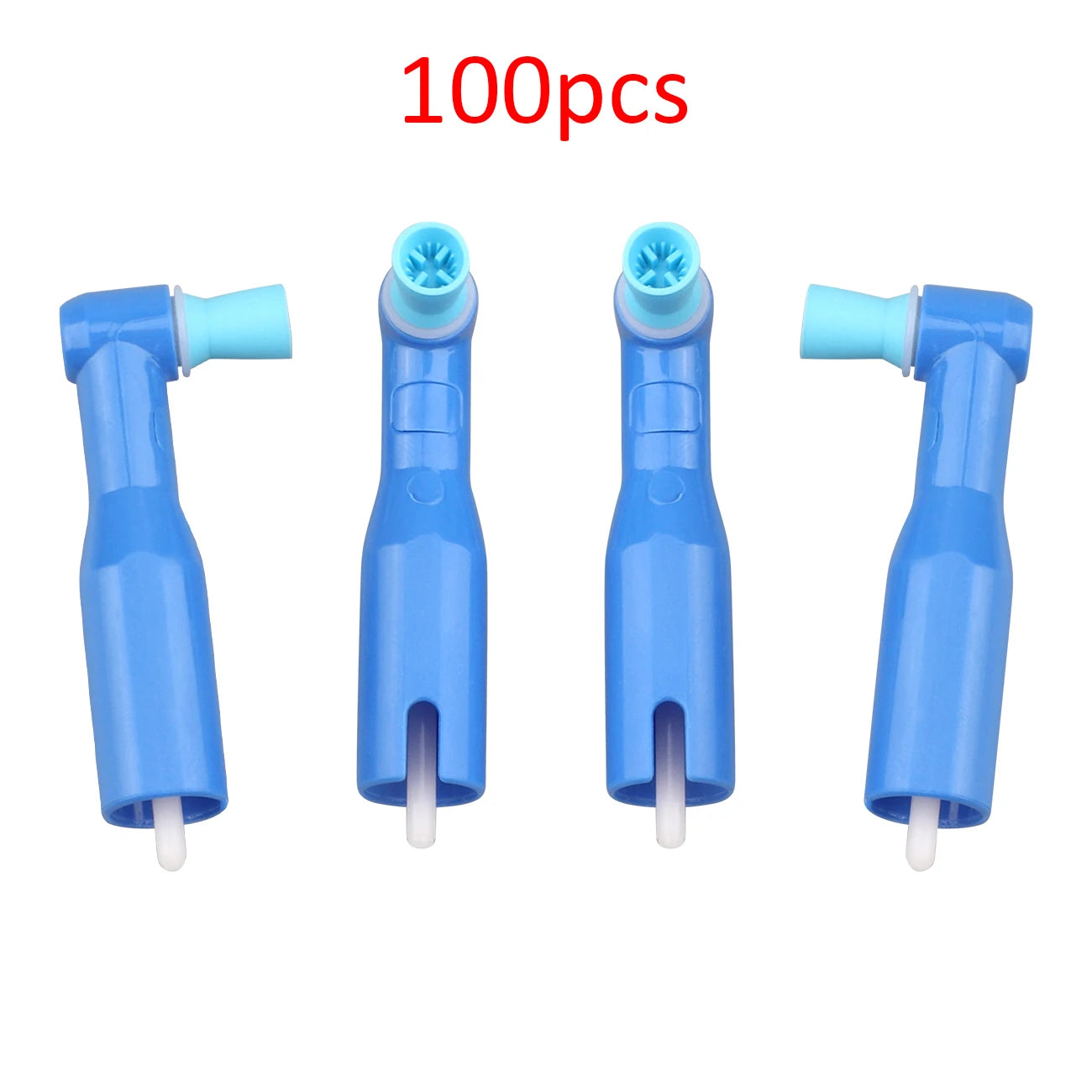 100-Pack Disposable Dental Prophy Angles for Teeth Polishing - 10