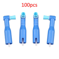 100-Pack Disposable Dental Prophy Angles for Teeth Polishing
