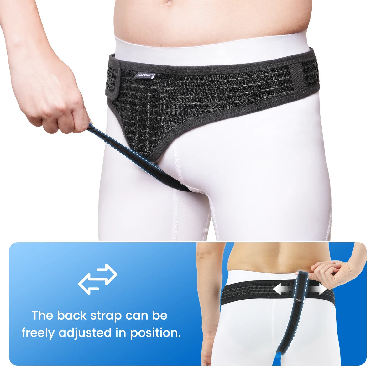 Adjustable Hernia Support Belt for Groin Pain Relief - 2