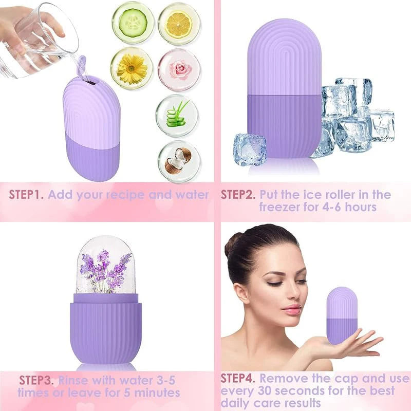 Facial Ice Roller for Skin Tightening and Puffiness Relief - 15