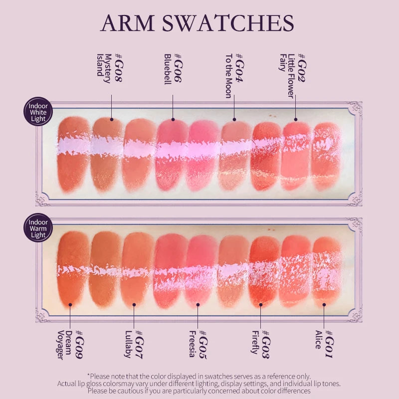 Hydrating Moisturizing Lip Gloss for Shiny Glassy Lips - 5