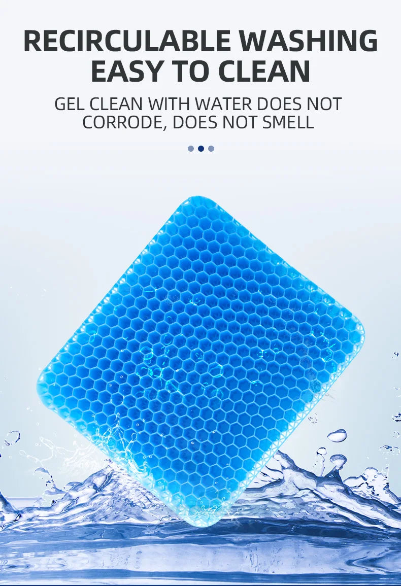 Gel Cooling Honeycomb Seat Cushion for Office and Car - 12