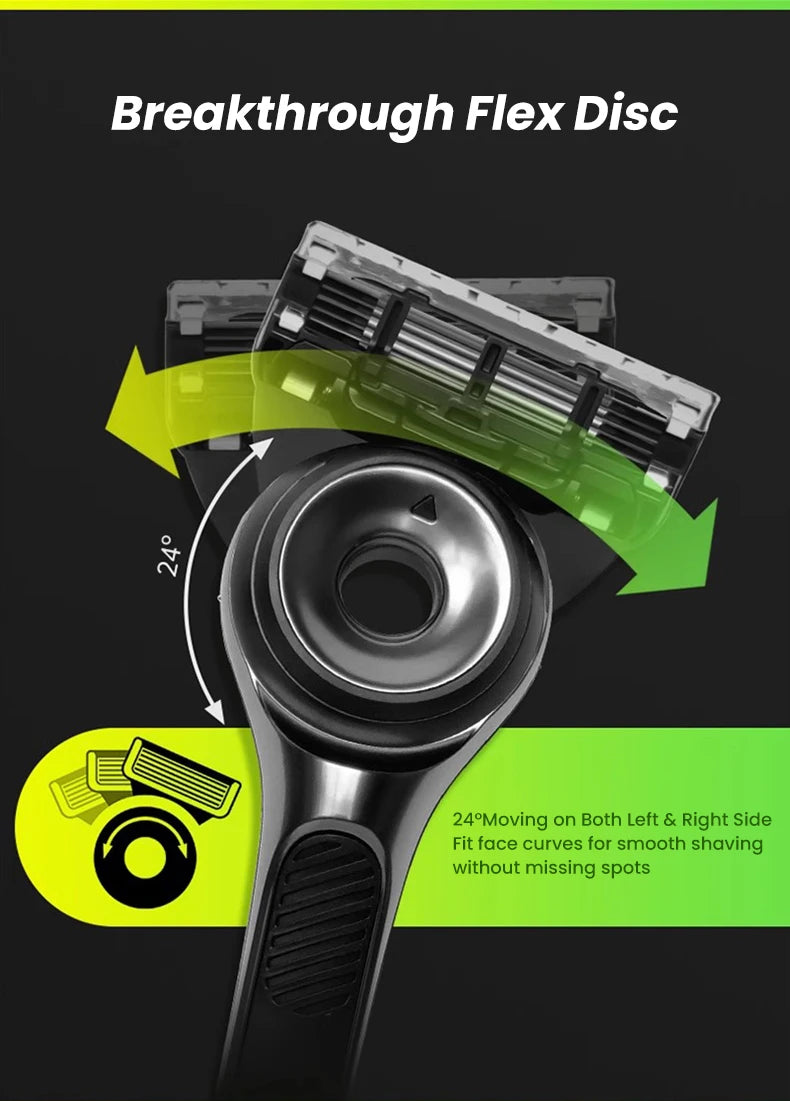 5-Blade Exfoliating Manual Razor for Men - 10