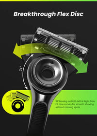 5-Blade Exfoliating Manual Razor for Men