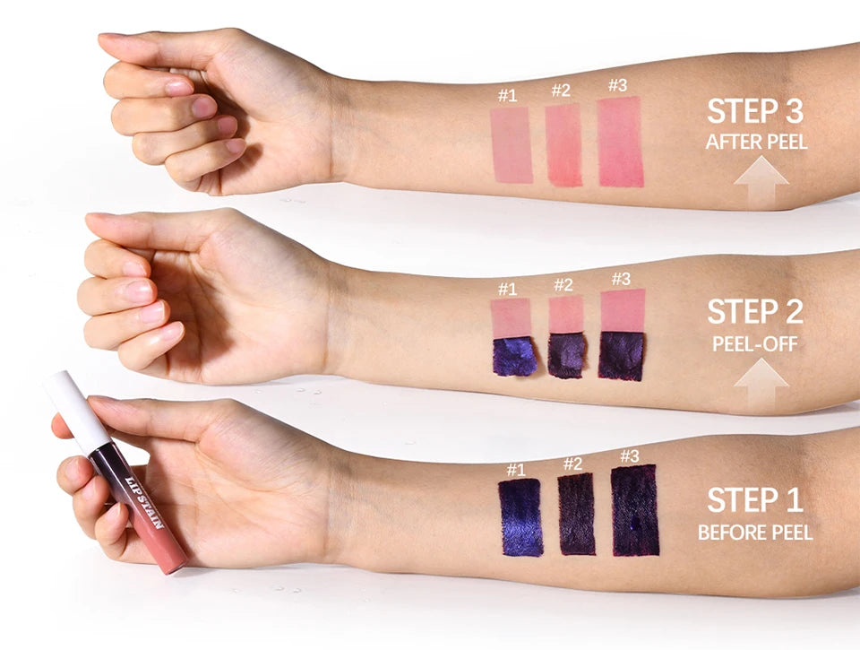 Waterproof Peel-Off Matte Lip Stain Tint - 11