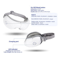 Wireless Heated Eye Massager for Stress and Fatigue Relief
