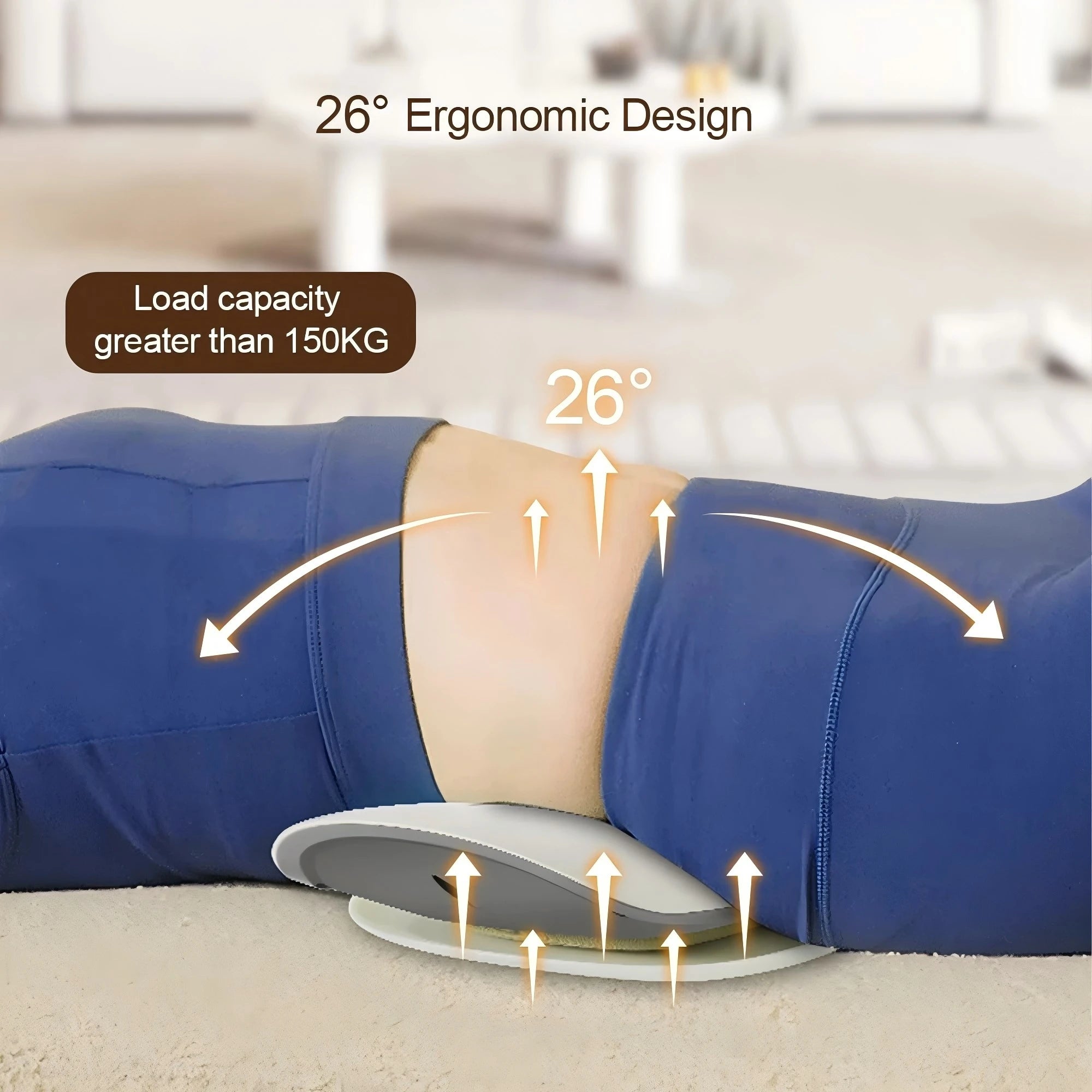 Electric Lumbar Back Stretcher with Vibration and Airbag Traction - 2