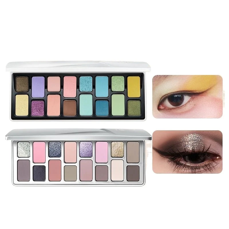 16-Color Professional Eyeshadow Palette Matte & Shimmer