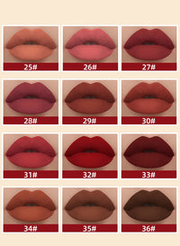 12-Piece Waterproof Matte Liquid Lipstick Set
