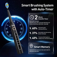 Ultrasonic Electric Toothbrush with 8 Brush Heads