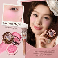 Matte Finish Silk Satin Blush Powder for Cheeks