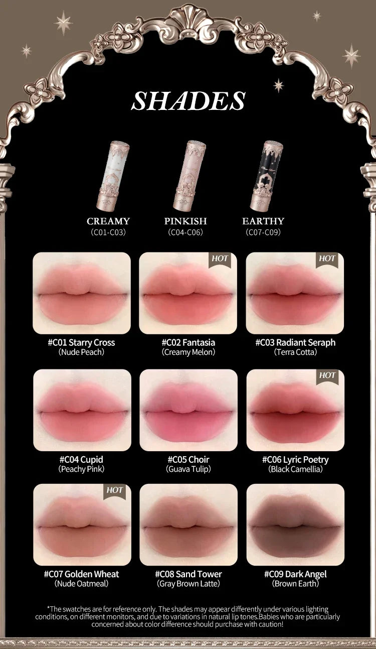 Velvet Matte Long-Lasting Moisturizing Lipstick - 14