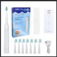 Ultrasonic Electric Toothbrush with 8 Brush Heads
