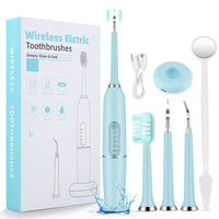 Electric Ultrasonic Teeth Cleaner and Tartar Remover Kit