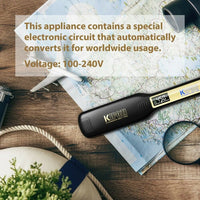 Professional Titanium Hair Straightener with Digital Display