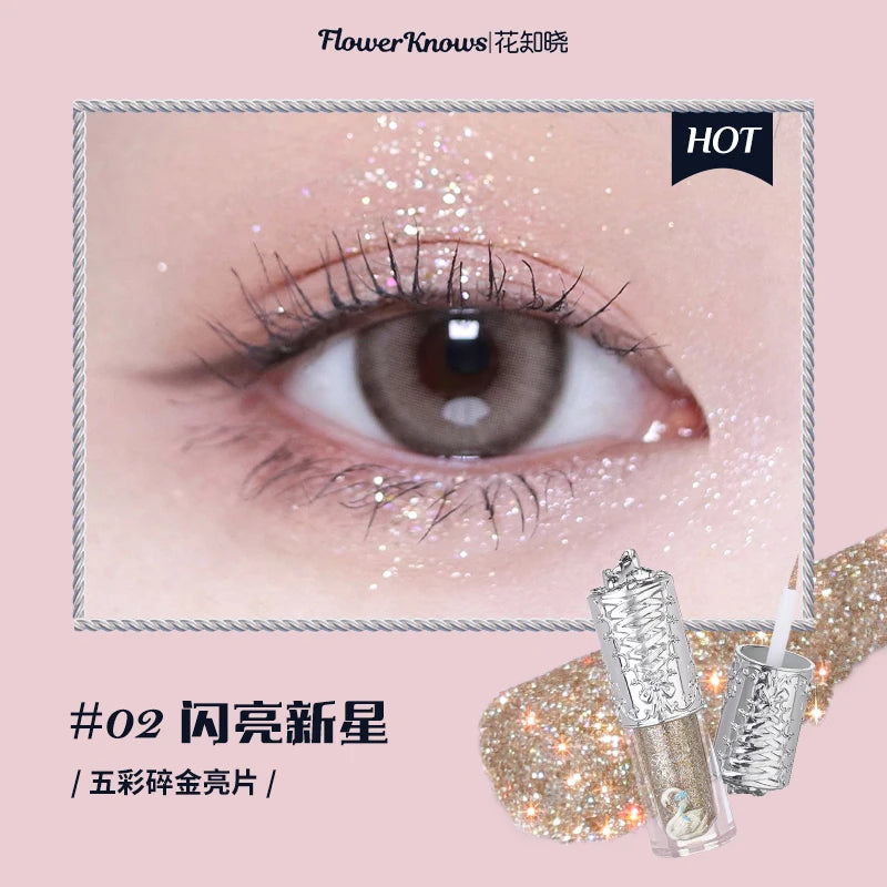 Long-Lasting Liquid Glitter Eyeshadow for Shimmering Eye Makeup - 36