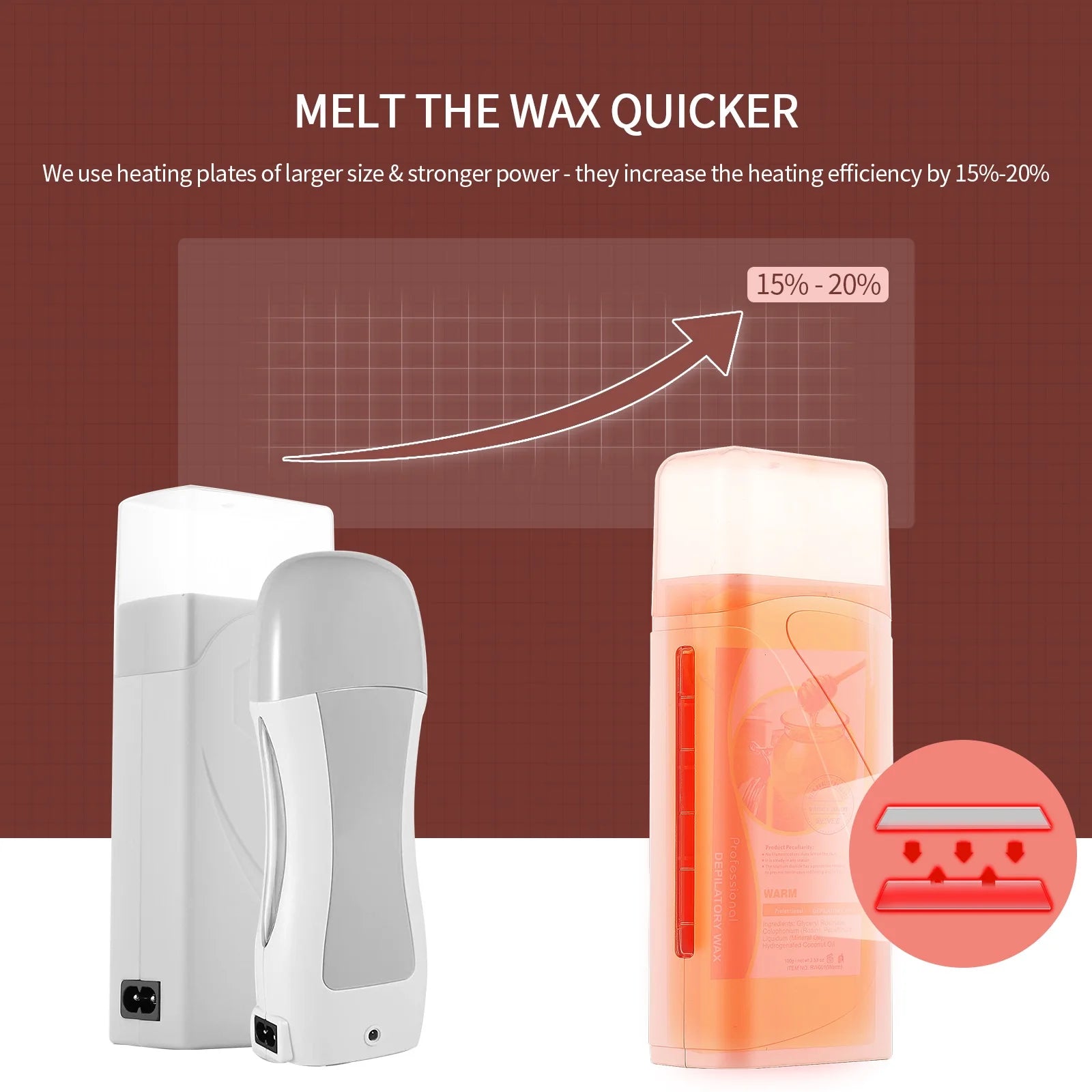 Portable Electric Roll-On Wax Heater for Hair Removal - 4