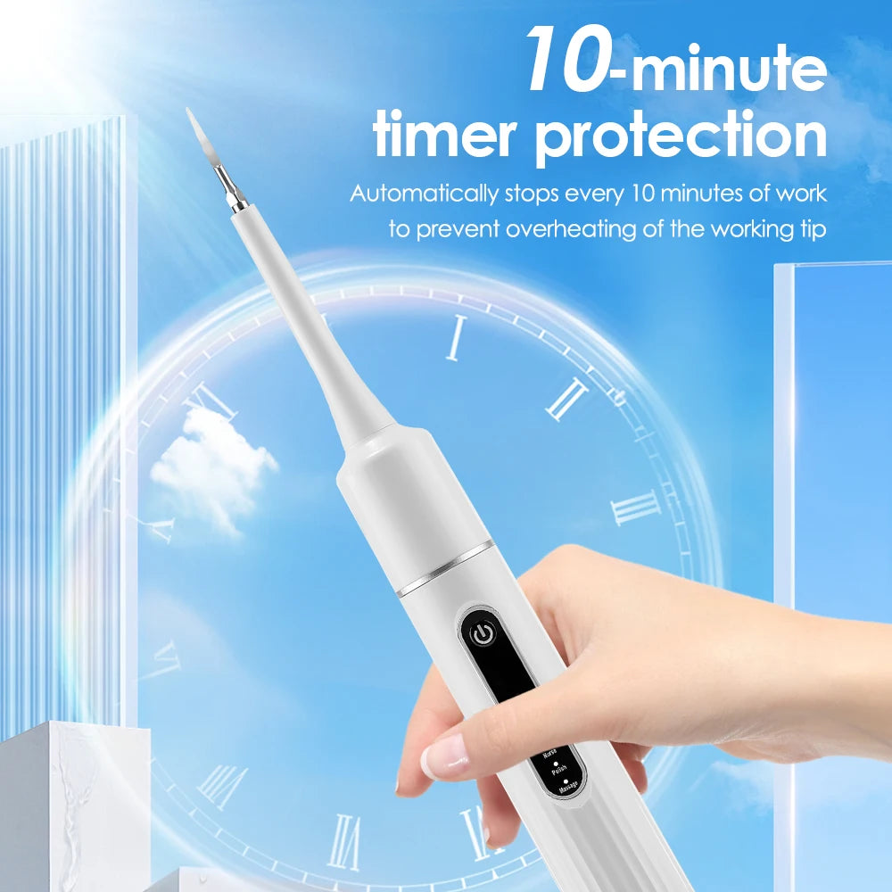 Electric Sonic Dental Calculus Remover & Teeth Whitening Kit - 30