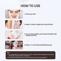 7-Color Photon LED Face and Neck Therapy Mask