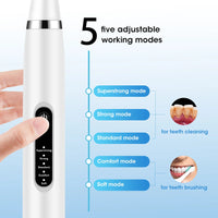 Electric Sonic Dental Calculus Remover & Teeth Whitening Kit