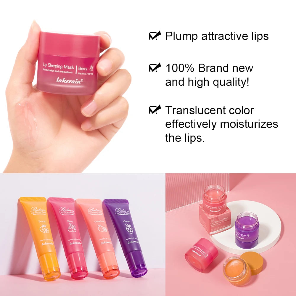 Moisturizing Lip Balm and Sleeping Mask Set for Hydrated Lips - 4