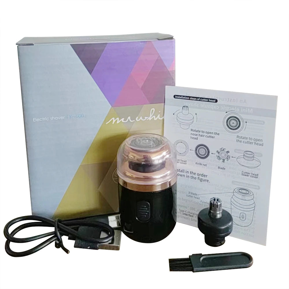 Portable Mini Electric Shaver and Nose Hair Trimmer - 13
