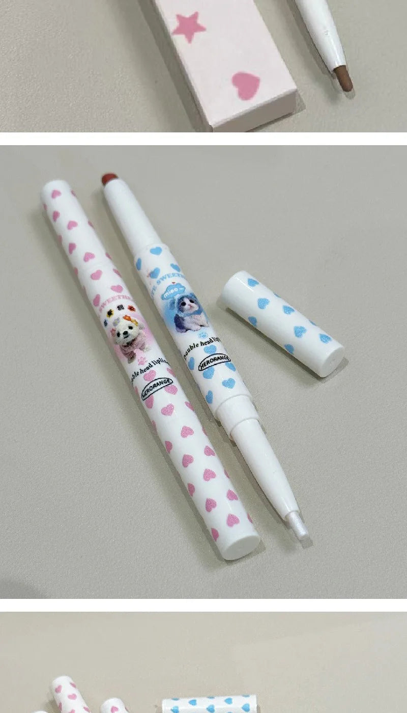Dual-Ended Precision Lip Liner and Matte Lipstick Pen - 15