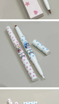 Dual-Ended Precision Lip Liner and Matte Lipstick Pen