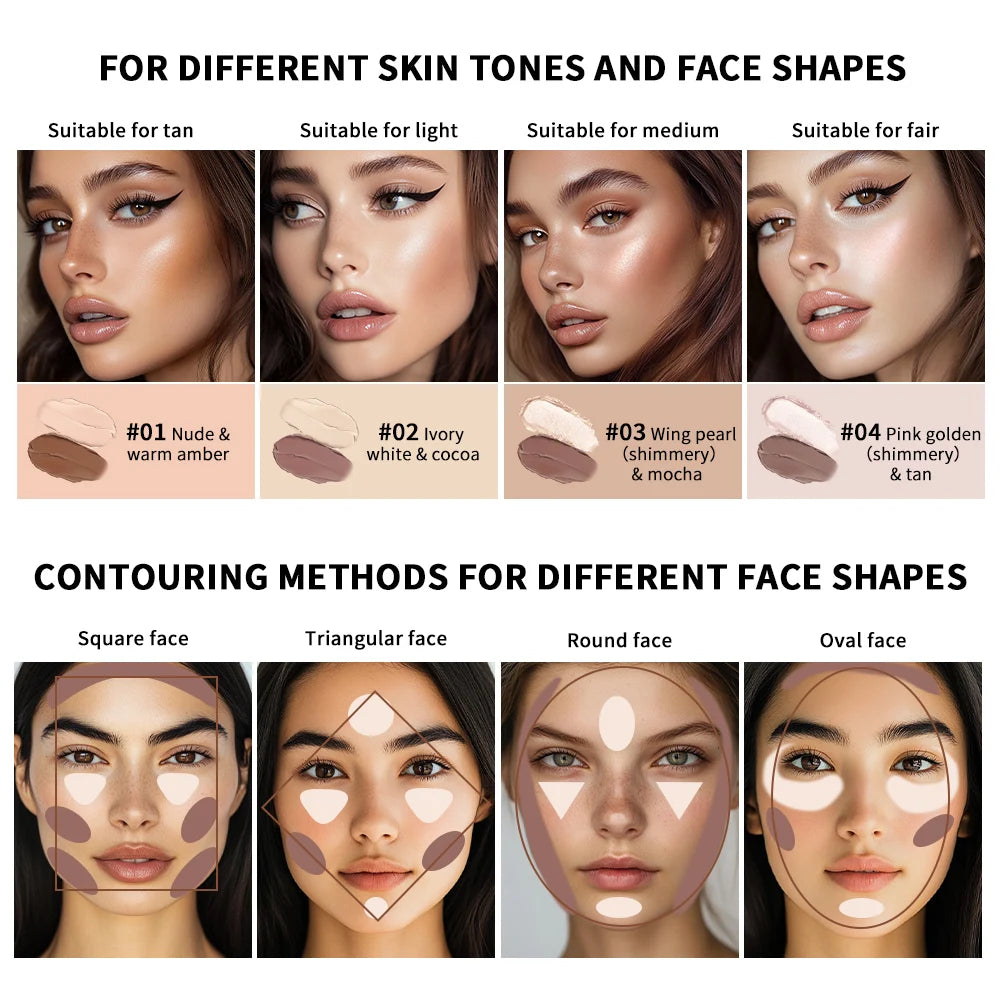 Dual-Ended Cream Contour and Highlighter Stick - 6