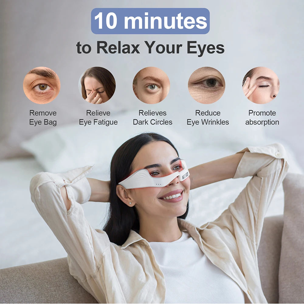 EMS Red Light Eye Massager for Fatigue and Dark Circles - 2