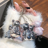 Cute Bear Keychain Velvet Matte Lip Clay