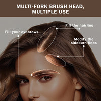 Waterproof Multi-Fork Liquid Eyebrow Pen for Natural Brows