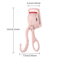 Electric Heated Eyelash Curler for Long-Lasting Natural Lashes